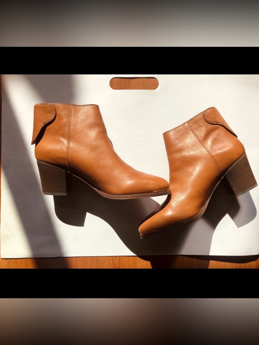 Coach Tan Leather Ankle Booties - Classic Women’s Waldorf ShoeIn Cinnamon Sz 8.5